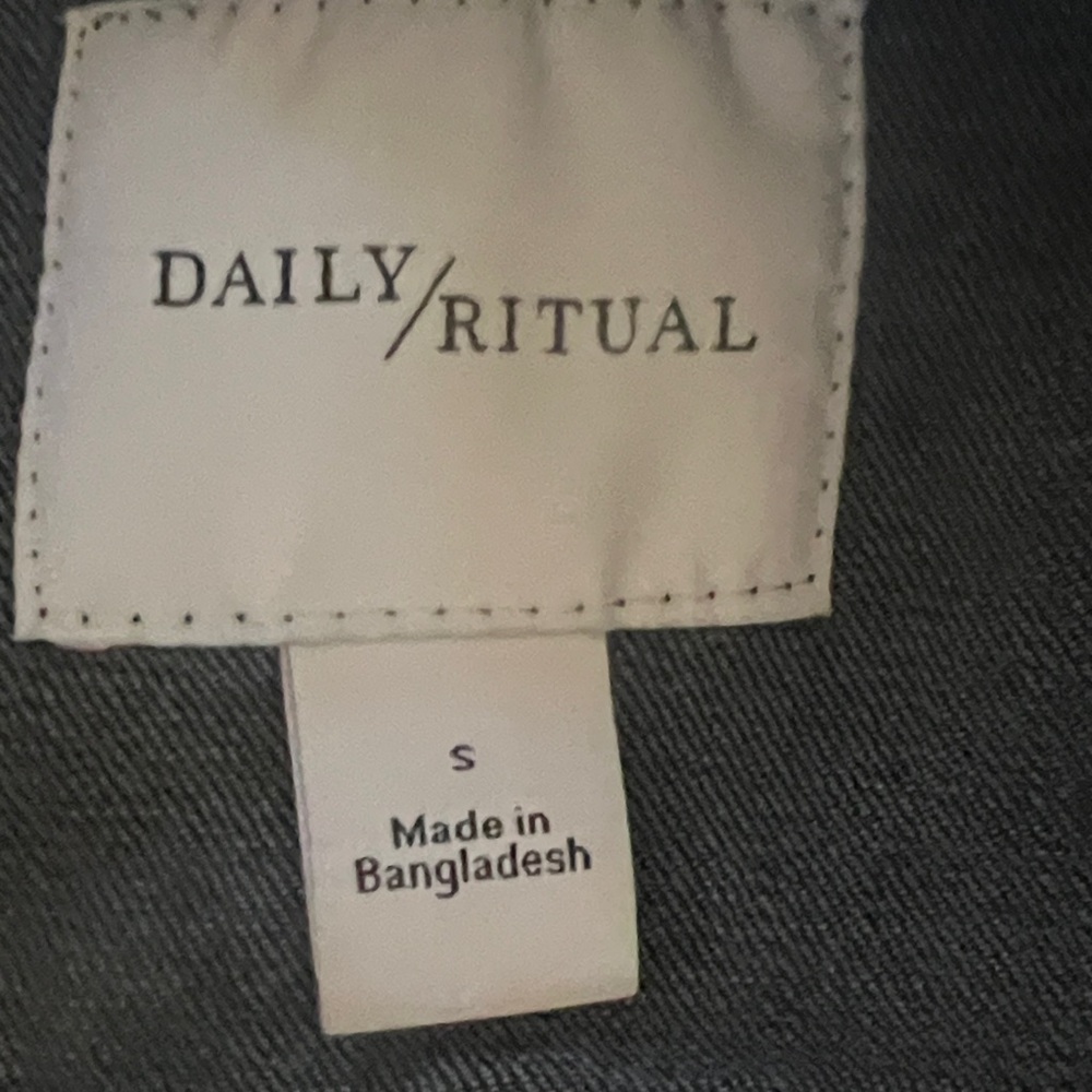 Daily Ritual Dark Blue Jean Jacket - Picture 6 of 7